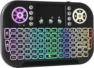 Mini Teclado Sem Fio Wireless Iluminado para Tv Box e Smart