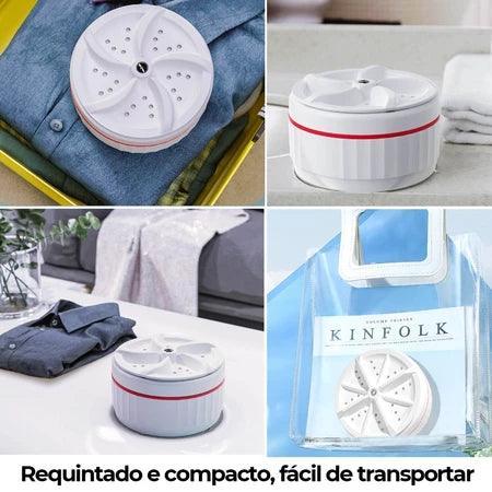 Mini Máquina de Lavar Roupas, Louças Panos  no Balde Portátil  Usb