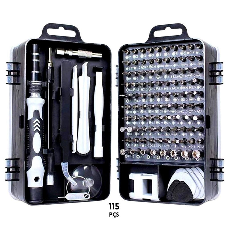 Kit 115 Peças  Mini Chaves de Precisão Para Celular Notebook Tablet