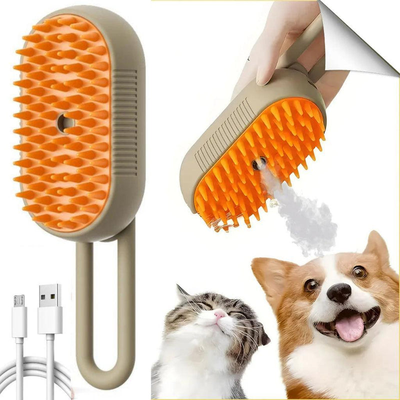 Escova de Limpeza Elétrica Para Pets com Umidificador
