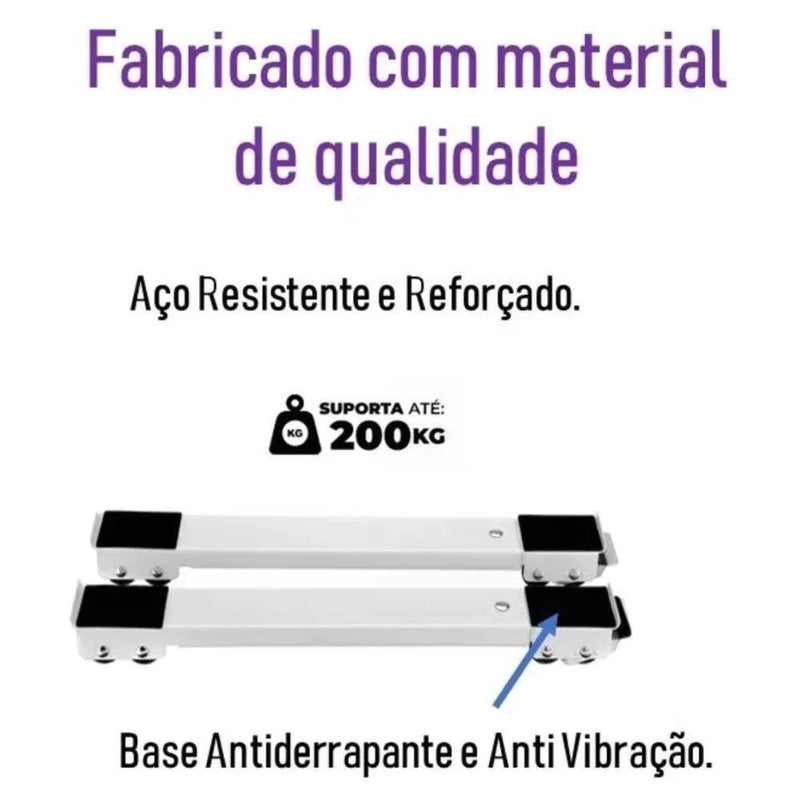 Base Com Rodinhas Para Arrastar Geladeira Fogão  Maquina De Lavar Qualidade