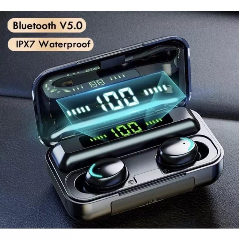 Fone De Ouvido Sem Fio F9-5 Com Display Led Power Bank