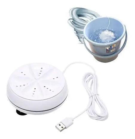 Mini Máquina de Lavar Roupas, Louças Panos  no Balde Portátil  Usb