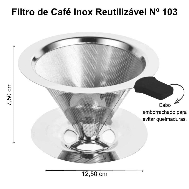 coador de café inox
coador de inox
filtro de café de inox