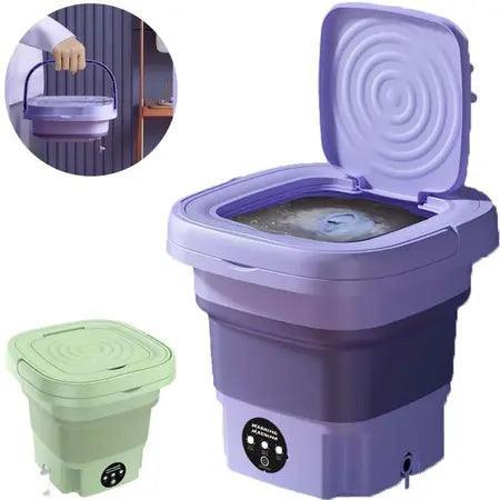 Mini Máquina de Lavar Roupas com Centrifuga Dobrável e Portátil A Pronta Entrega