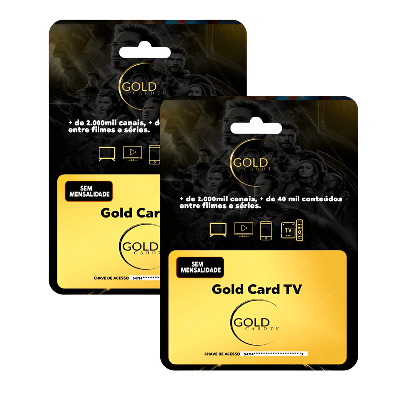 Gold Card Tv Oficial Recarga Anual com Envio Imediato