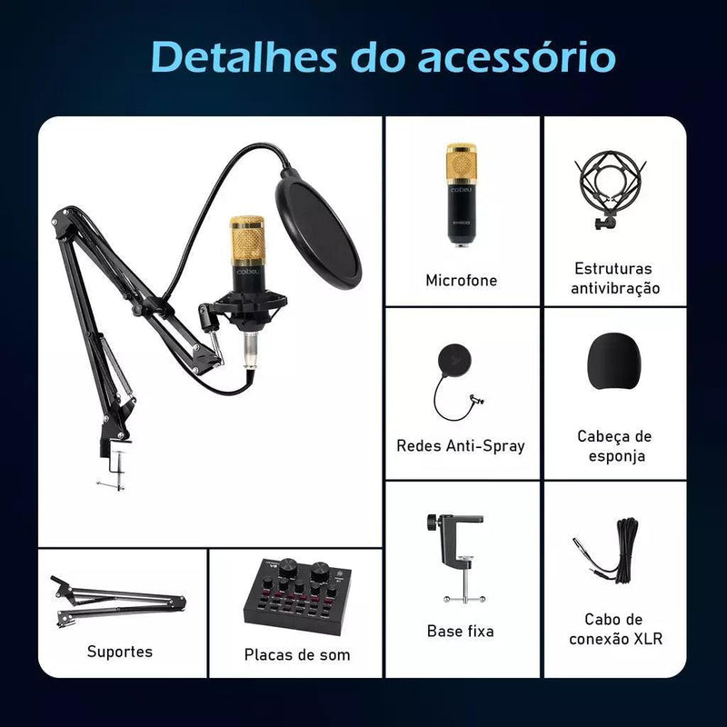 microfone profissional

microfone podcast

microfone de mesa

microfone condensador

microfone com fio profissional
