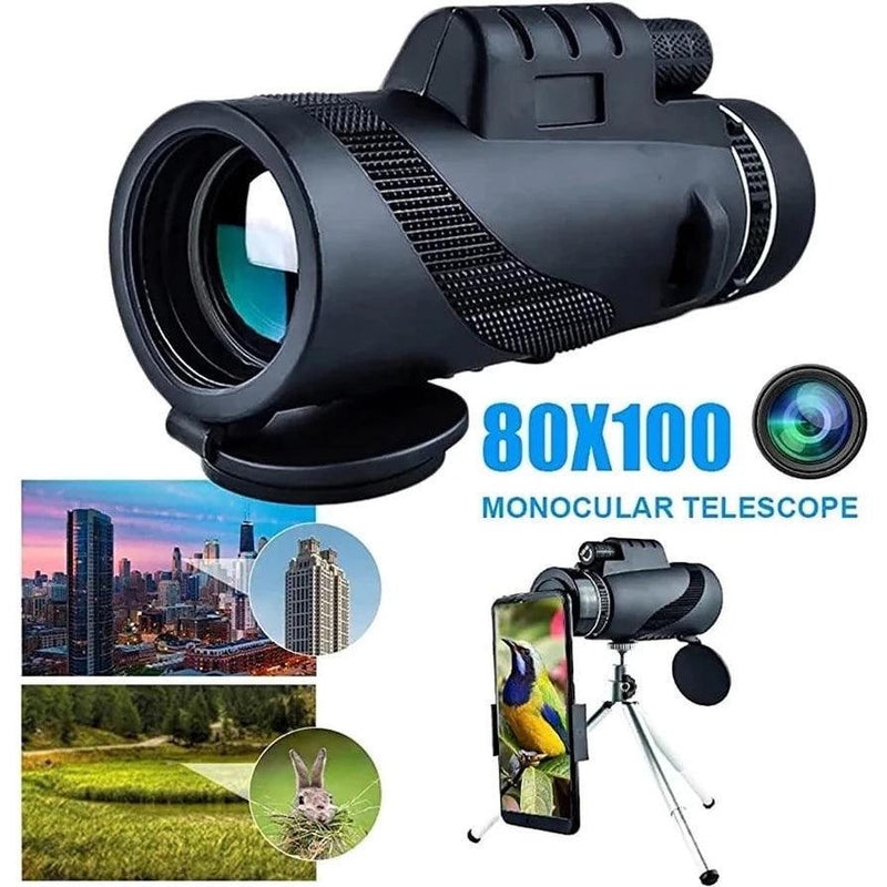 Monoscópio Portátil Monocular Zoom C/ Tripé 40x60 Para Celular