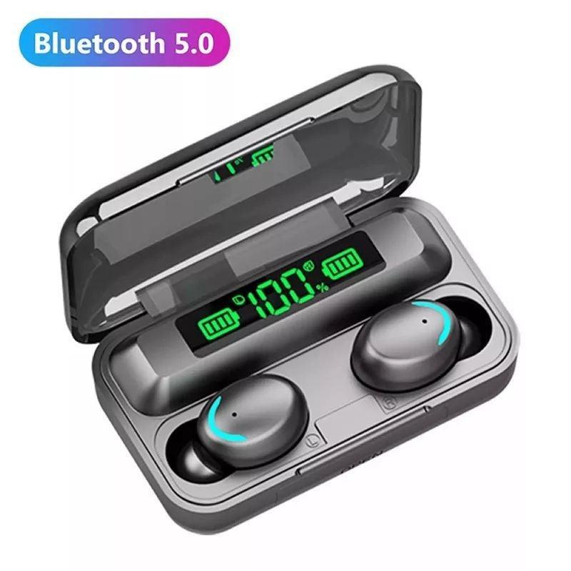 Fone De Ouvido Sem Fio F9-5 Com Display Led Power Bank