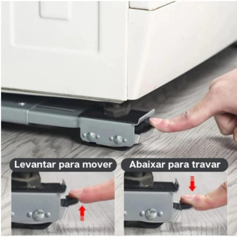 Base Com Rodinhas Para Arrastar Geladeira Fogão  Maquina De Lavar Qualidade